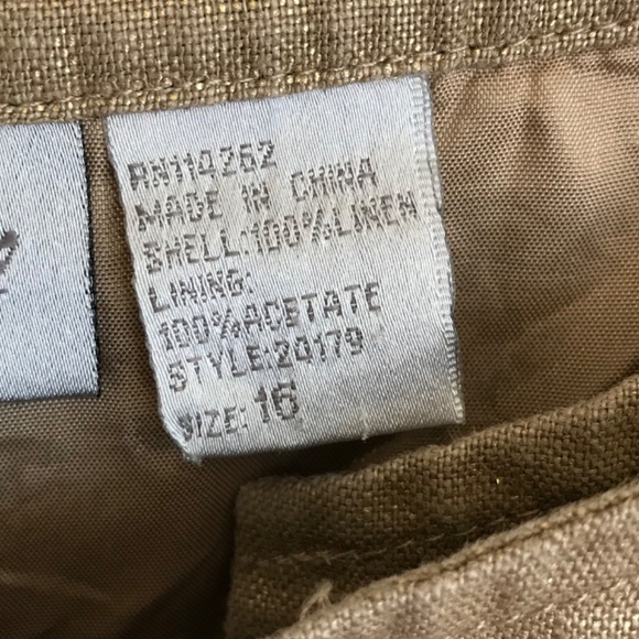 SPIEGEL Linen Cropped Jacket Linen Bolero Metallic Gold Women’s Plus Size 16 1X - Picture 10 of 16